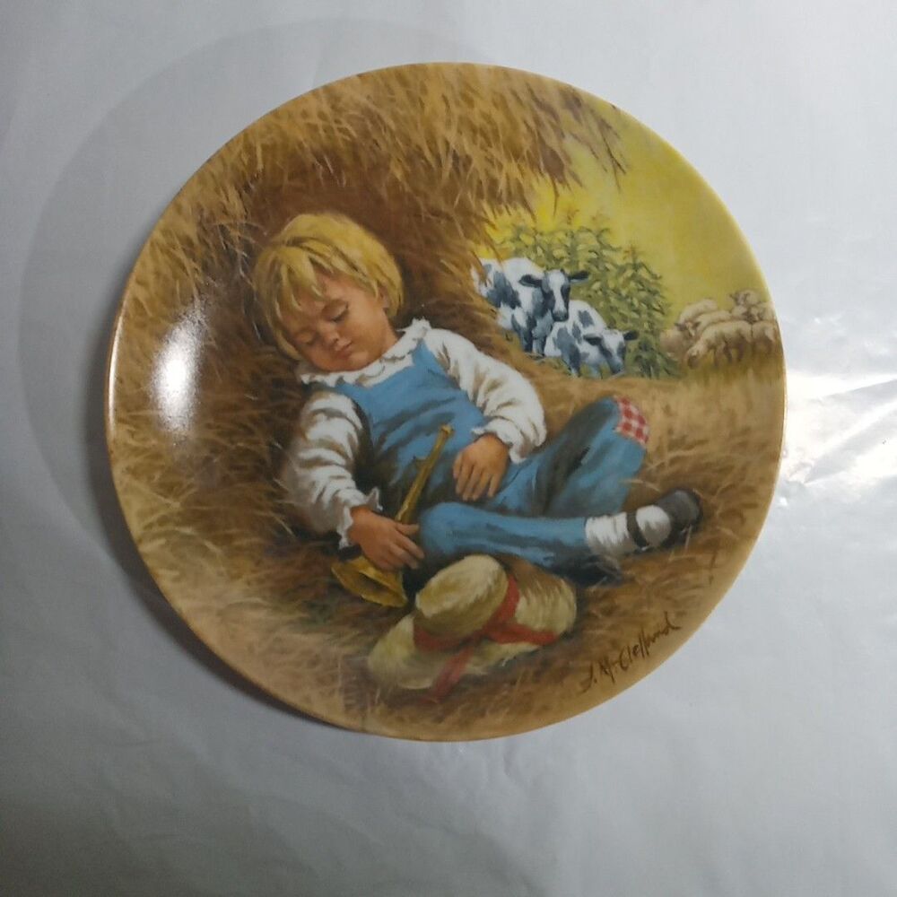 RECO LITTLE BOY BLUE 1980 Mother Goose Series Collectors Plate